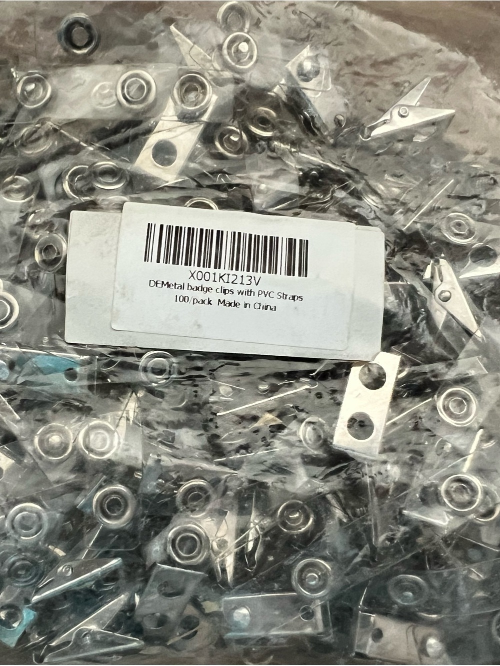 Silver Metal Badge Clips with PVC Straps - Pack and Scotch 3x5 thermal Laminatin